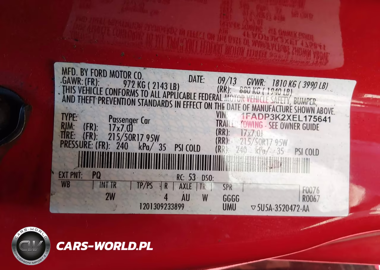 2014 Ford Focus Se VIN:1FADP3K2XEL175641 - 9