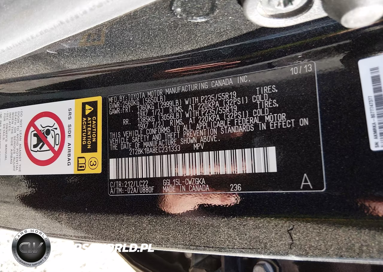 2014 Lexus Rx 350 F Sport VIN:2T2BK1BA8EC231333 - 9