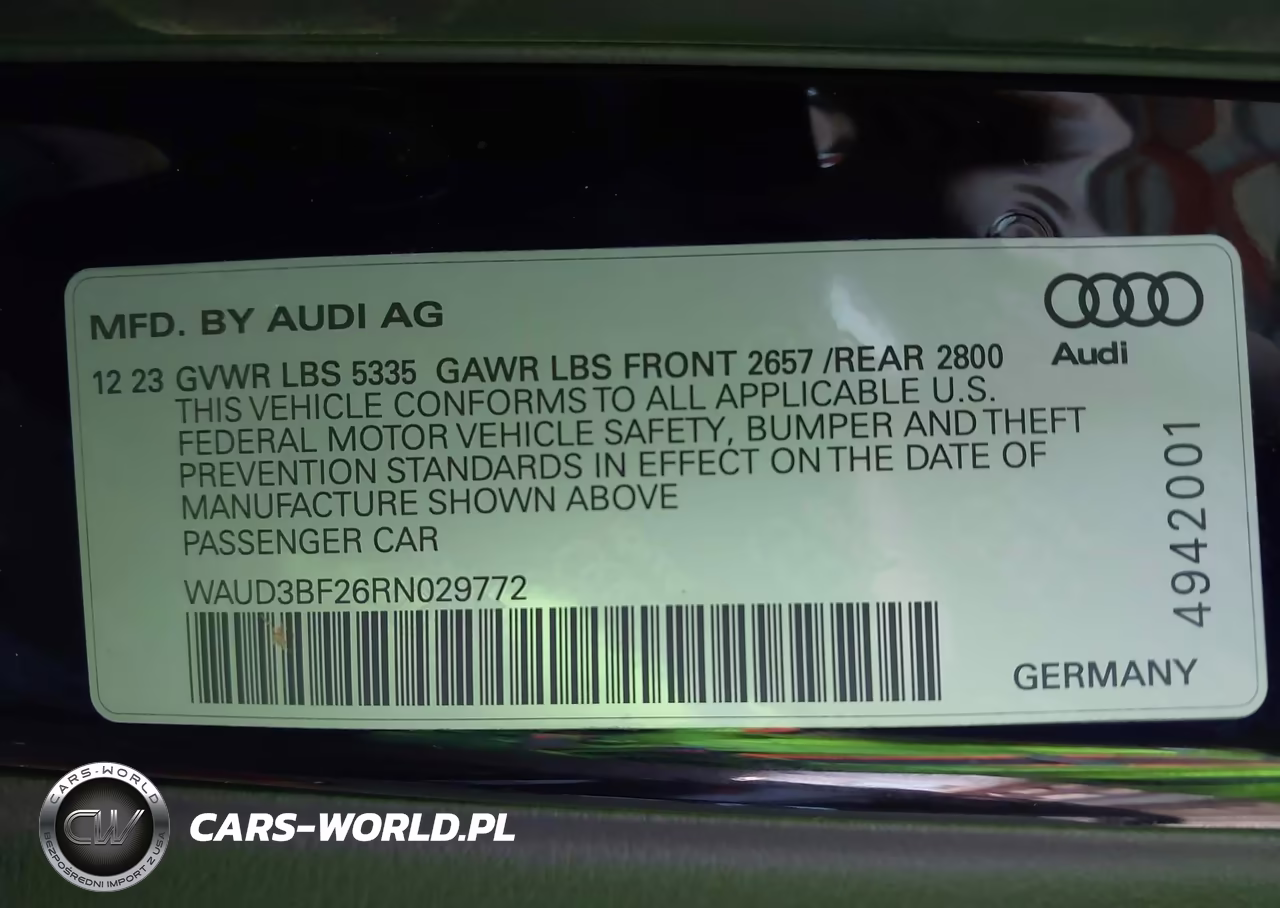 2024 Audi A6 Premium 45 Tfsi Quattro S Tronic VIN:WAUD3BF26RN029772 - 9