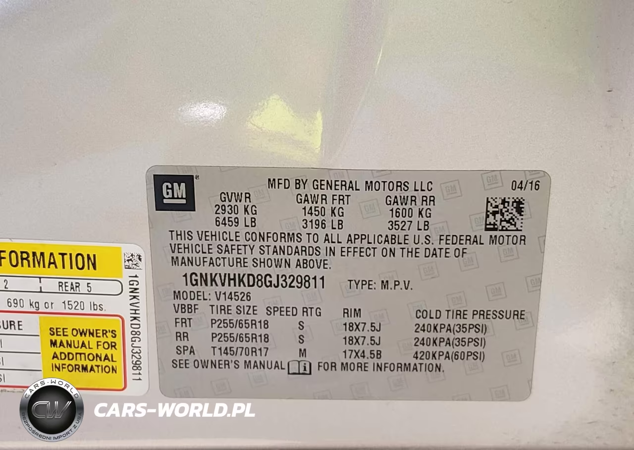 2016 Chevrolet Traverse Lt VIN:1GNKVHKD8GJ329811 - 9