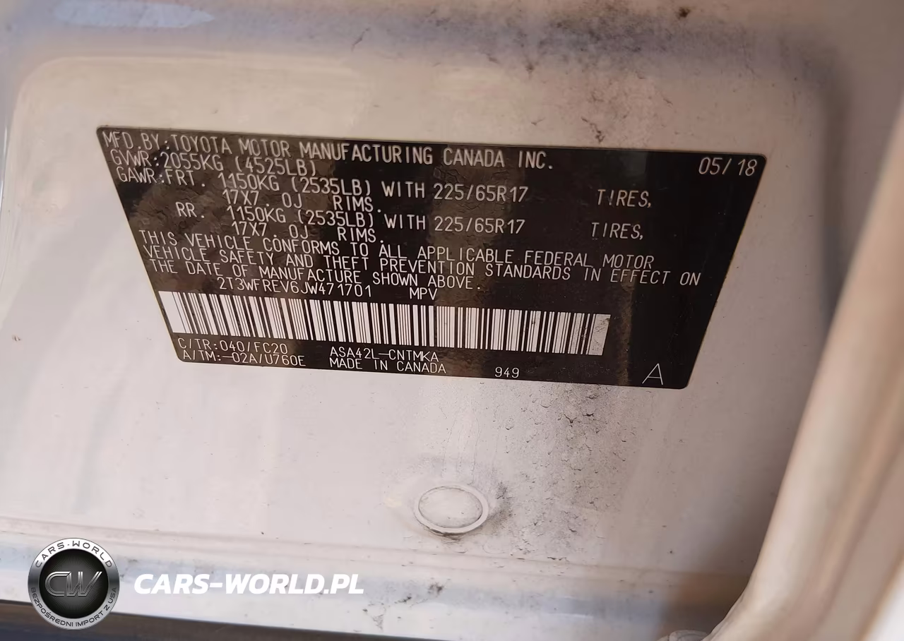2018 Toyota Rav4 Xle VIN:2T3WFREV6JW471701 - 9