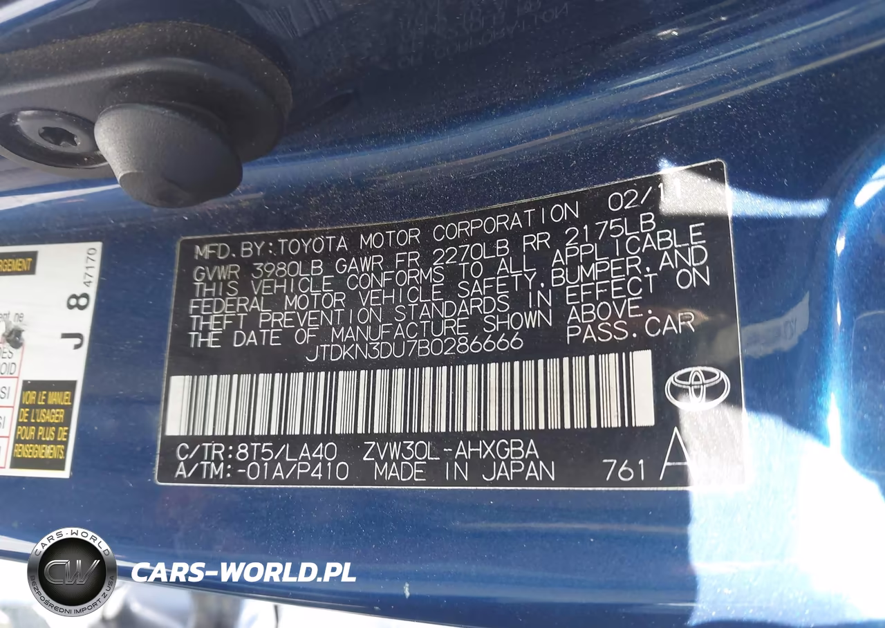 2011 Toyota Prius Four VIN:JTDKN3DU7B0286666 - 9