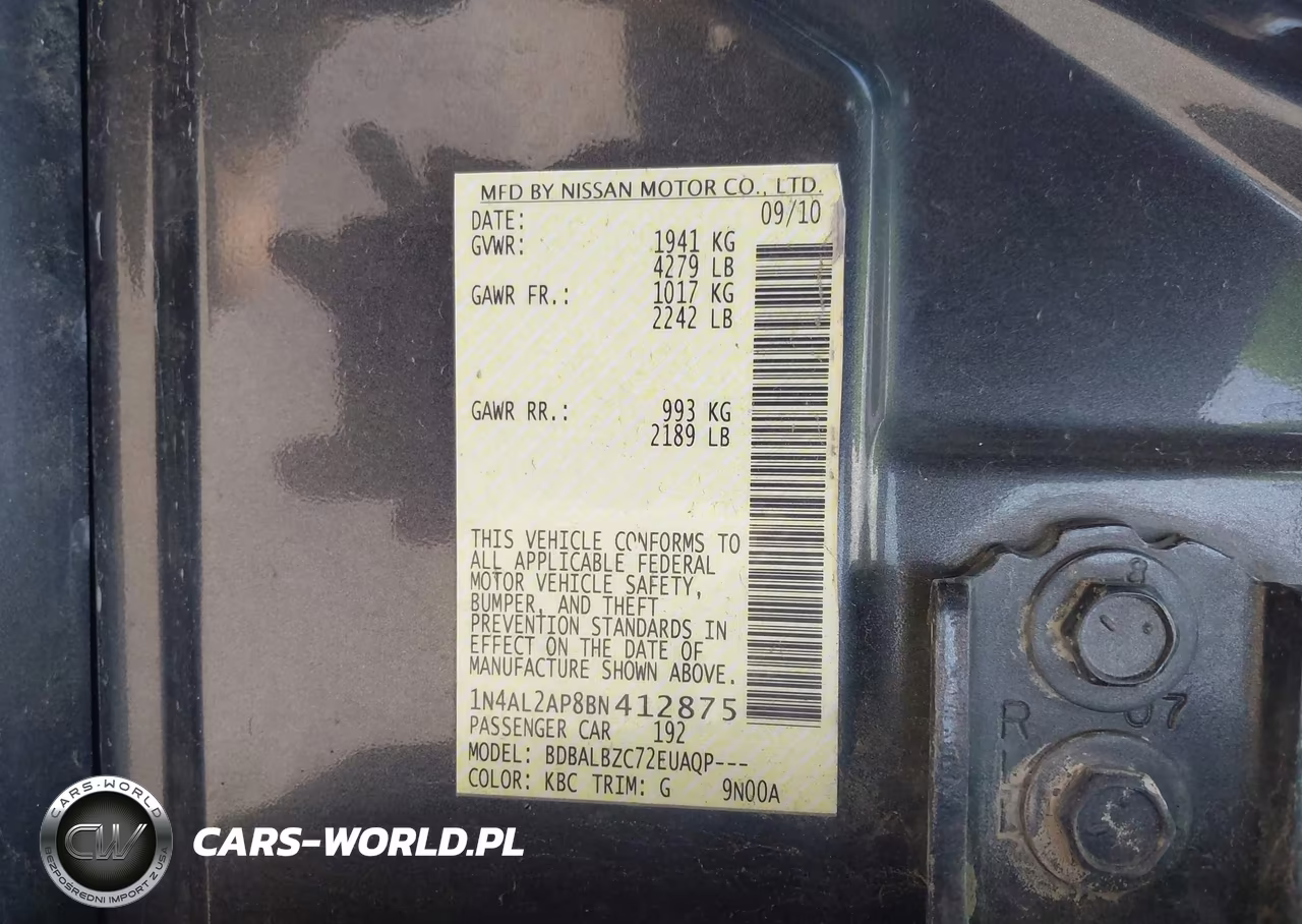2011 Nissan Altima 2.5 S VIN:1N4AL2AP8BN412875 - 9