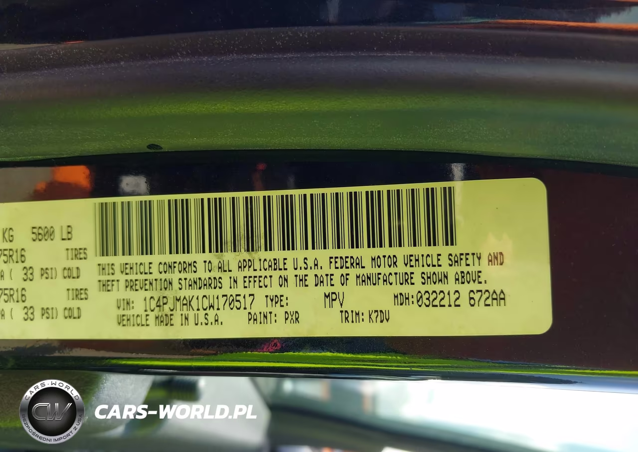 2012 Jeep Liberty Sport VIN:1C4PJMAK1CW170517 - 9