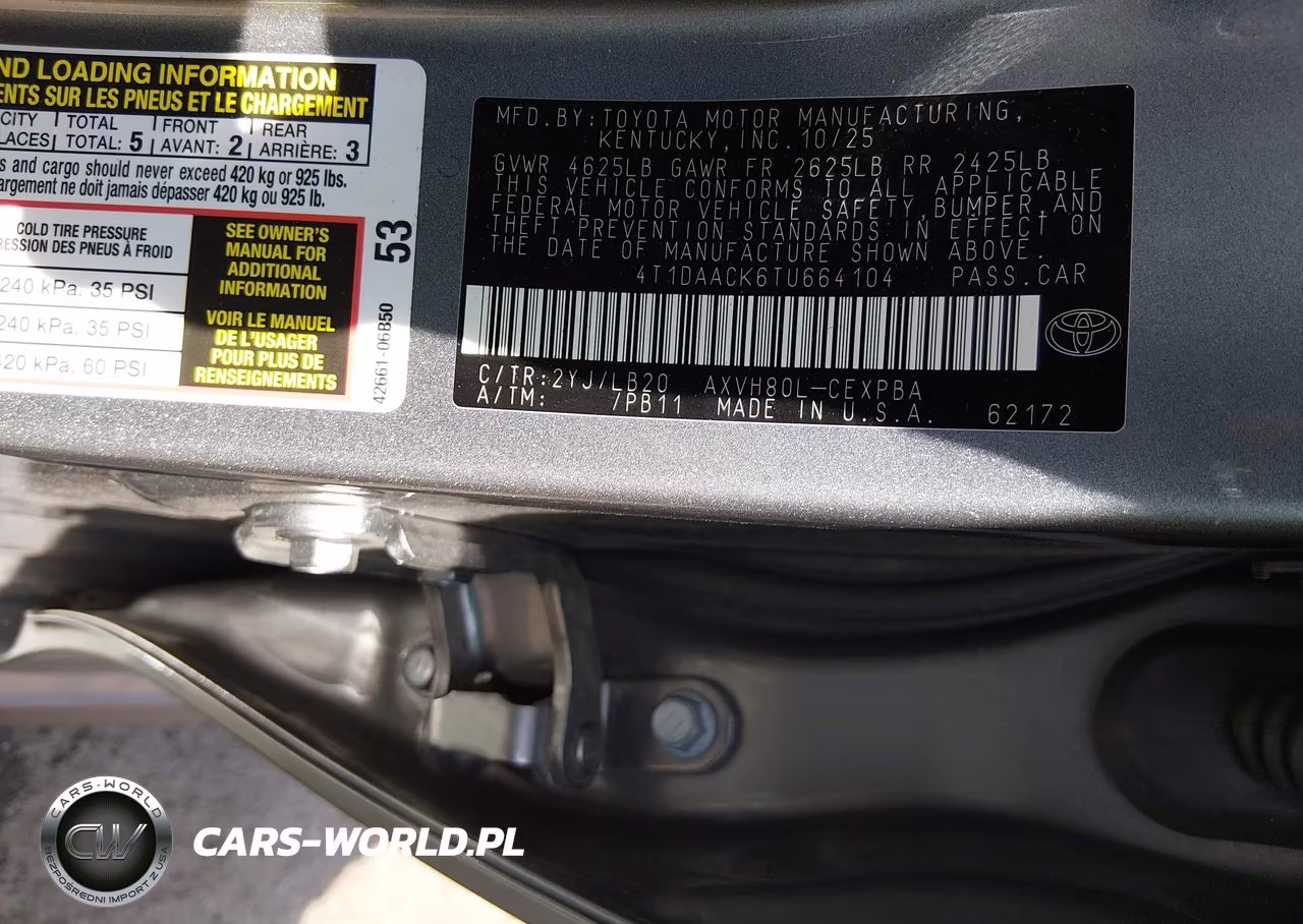 2026 Toyota Camry Xse VIN:4T1DAACK6TU664104 - 9