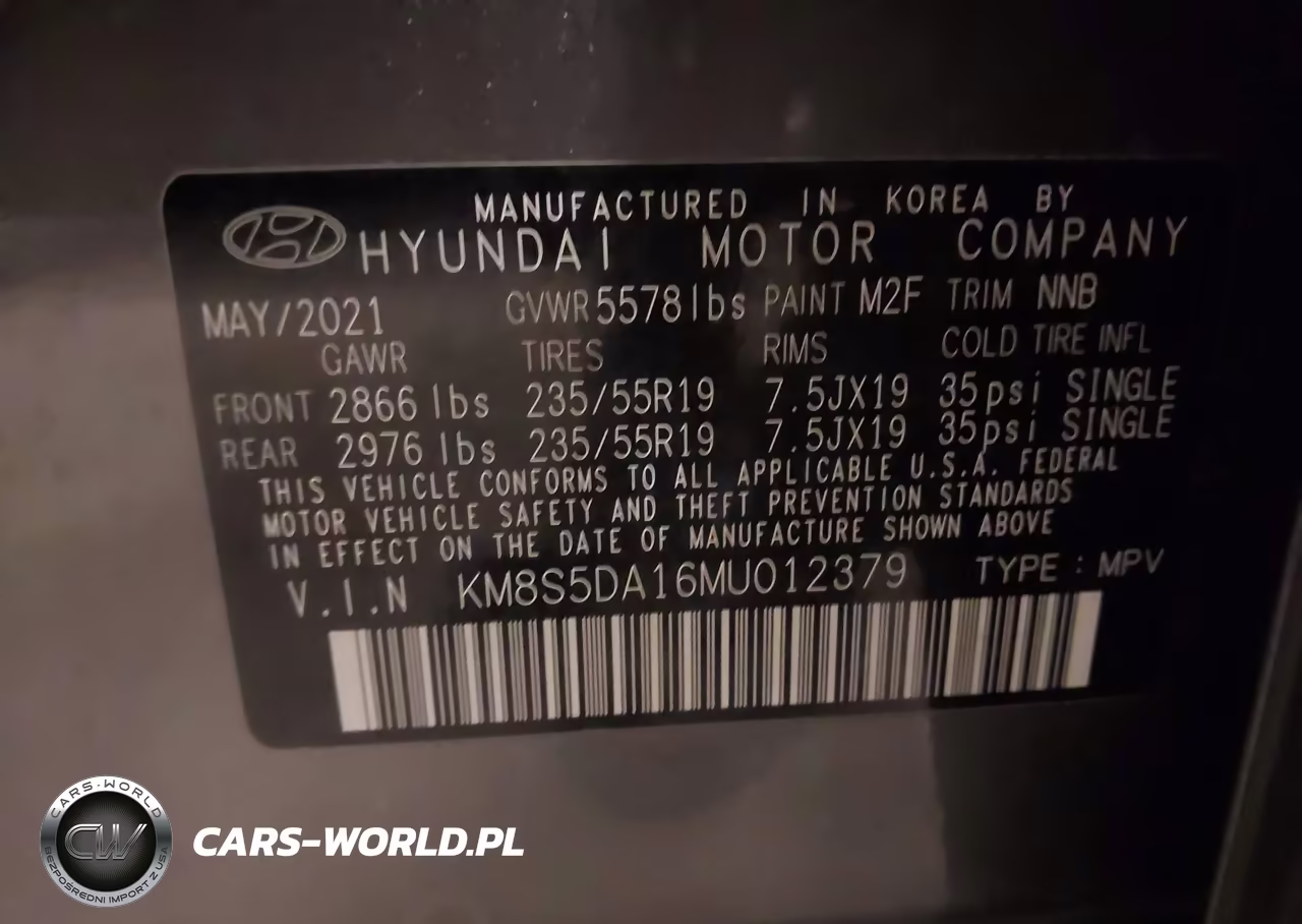 2021 Hyundai Santa Fe Hybrid Limited VIN:KM8S5DA16MU012379 - 9