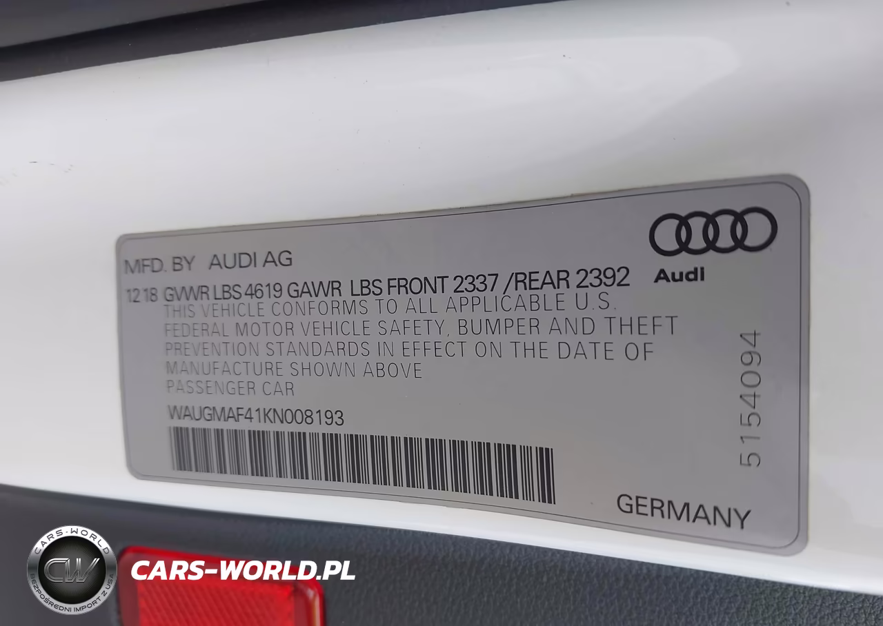 2019 Audi A4 40 Premium-40 Titanium Premium VIN:WAUGMAF41KN008193 - 9