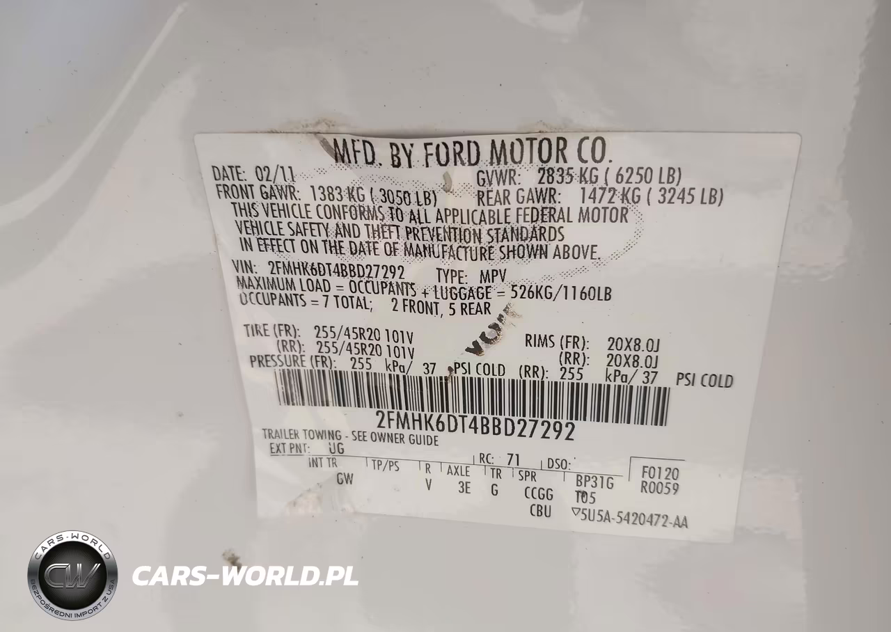 2011 Ford Flex Titanium VIN:2FMHK6DT4BBD27292 - 9