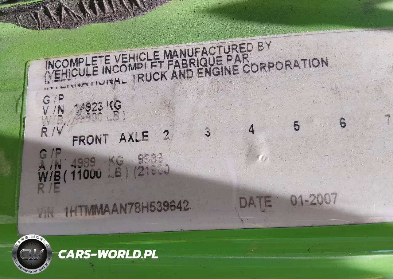 2008 International 4000 4300 VIN:1HTMMAAN78H539642 - 8
