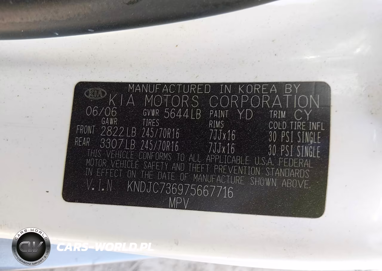 2007 Kia Sorento Ex VIN:KNDJC736975667716 - 9