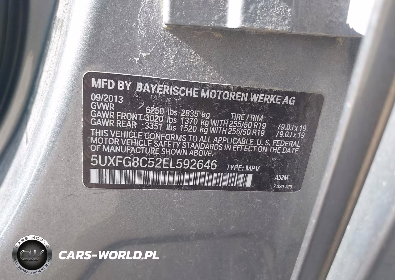 2014 BMW X6 xDrive50I VIN:5UXFG8C52EL592646 - 9
