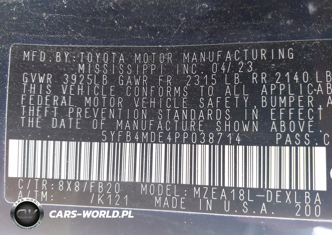 2023 Toyota Corolla Le VIN:5YFB4MDE4PP038714 - 9