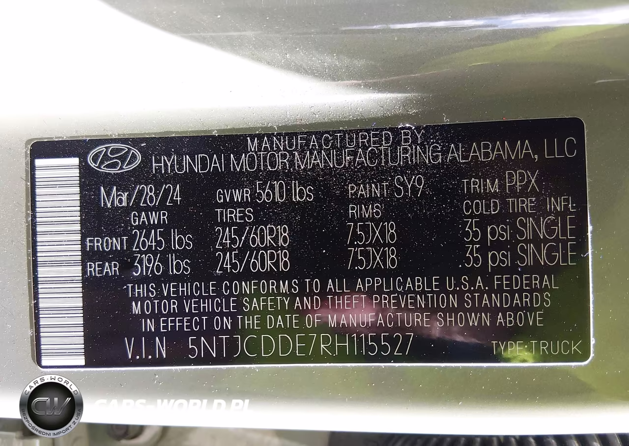 2024 Hyundai Santa Cruz Sel VIN:5NTJCDDE7RH115527 - 9