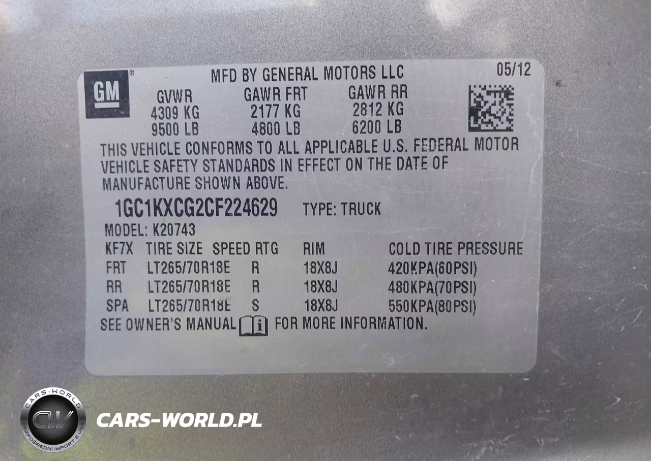 2012 Chevrolet Silverado 2500Hd Lt VIN:1GC1KXCG2CF224629 - 9