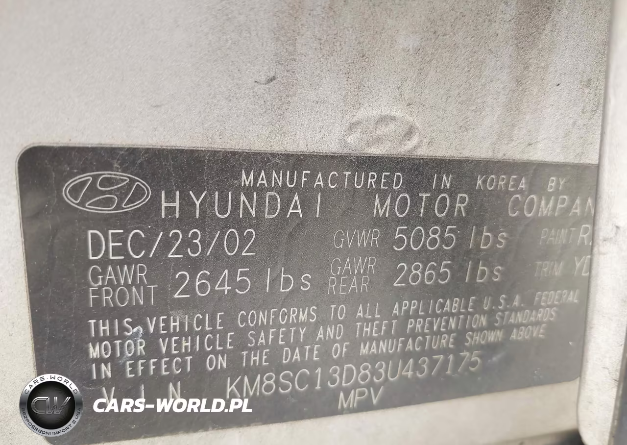 2003 Hyundai Santa Fe Gls-Lx VIN:KM8SC13D83U437175 - 9
