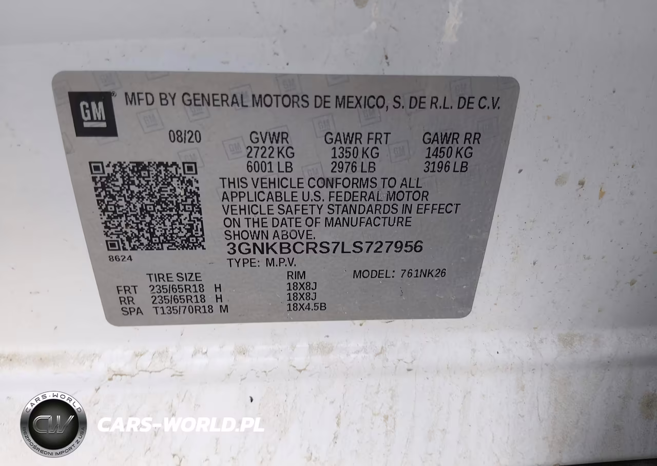 2020 Chevrolet Blazer Fwd 2Lt VIN:3GNKBCRS7LS727956 - 9