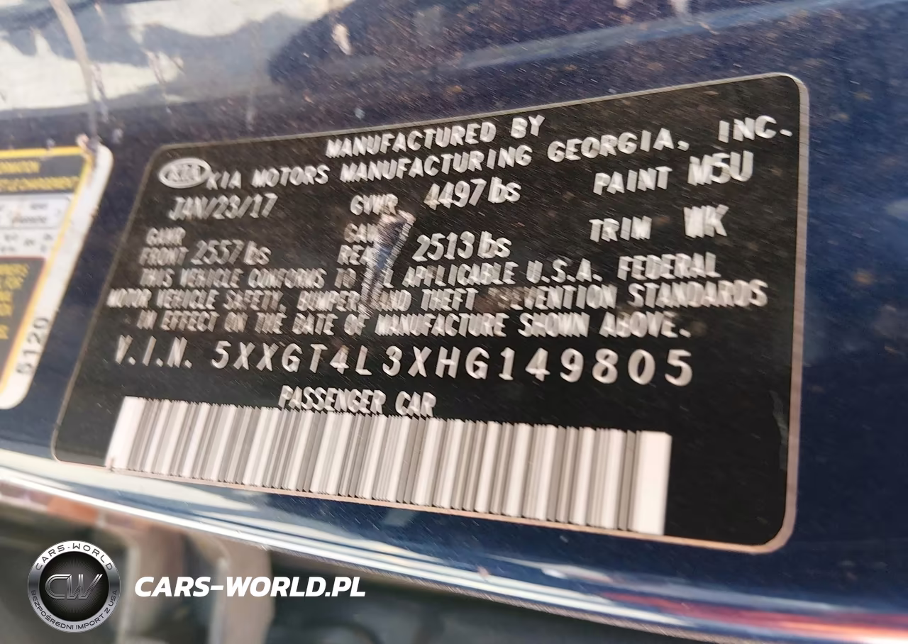 2017 Kia Optima Lx VIN:5XXGT4L3XHG149805 - 9
