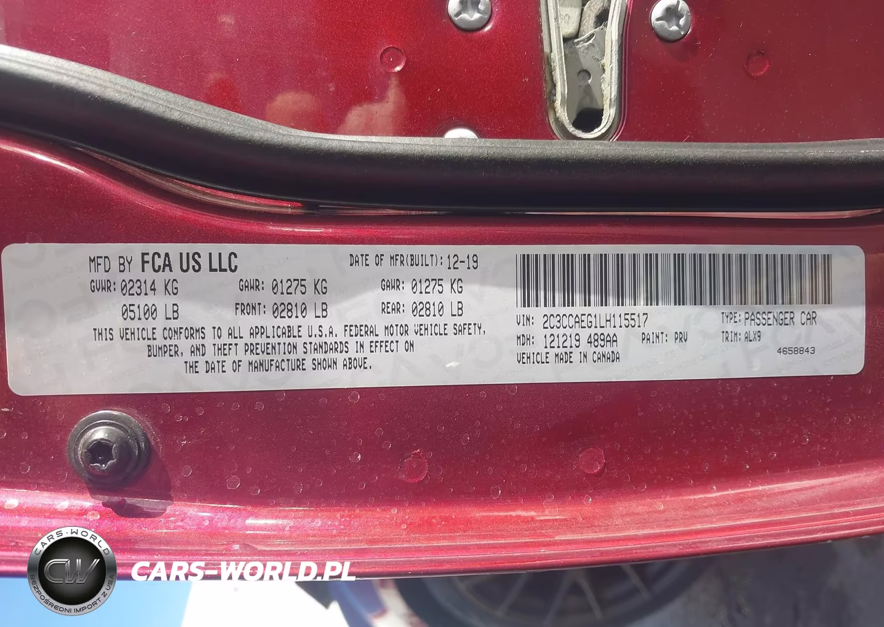 2020 Chrysler 300 Limited VIN:2C3CCAEG1LH115517 - 9