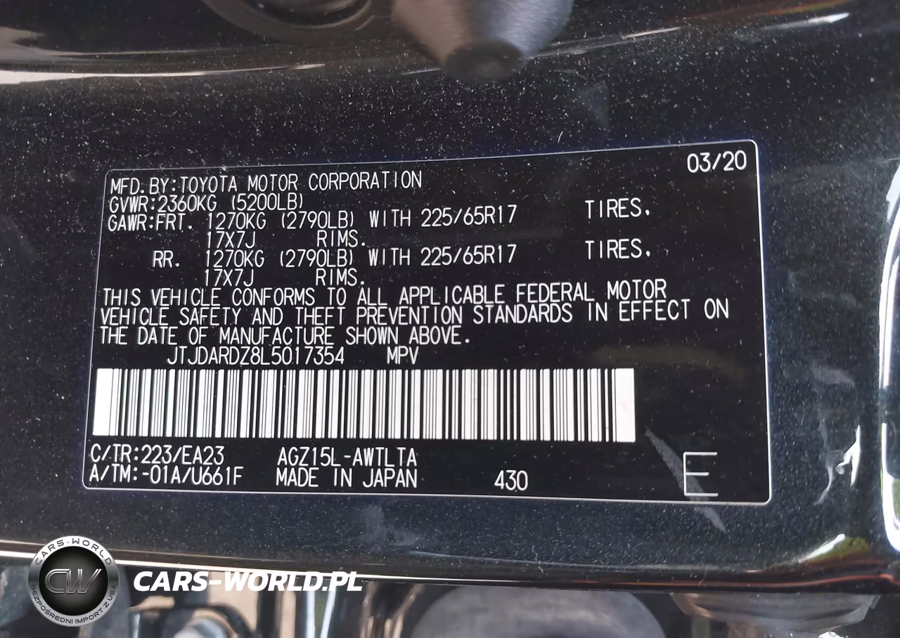 2020 Lexus Nx 300 VIN:JTJDARDZ8L5017354 - 9