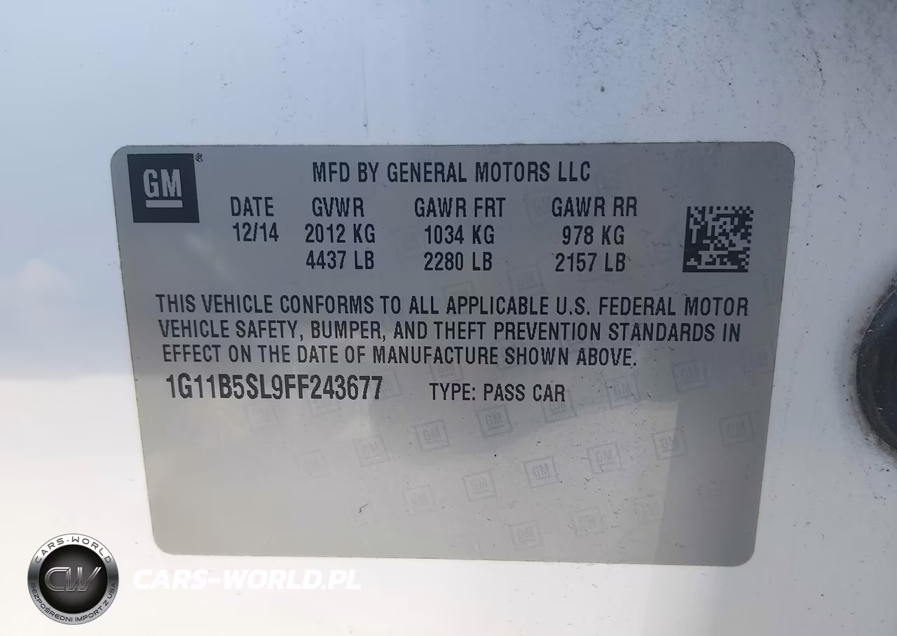 2015 Chevrolet Malibu Ls VIN:1G11B5SL9FF243677 - 9