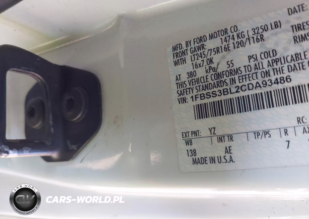 2012 Ford E-350 Super Duty Xl-Xlt VIN:1FBSS3BL2CDA93486 - 9