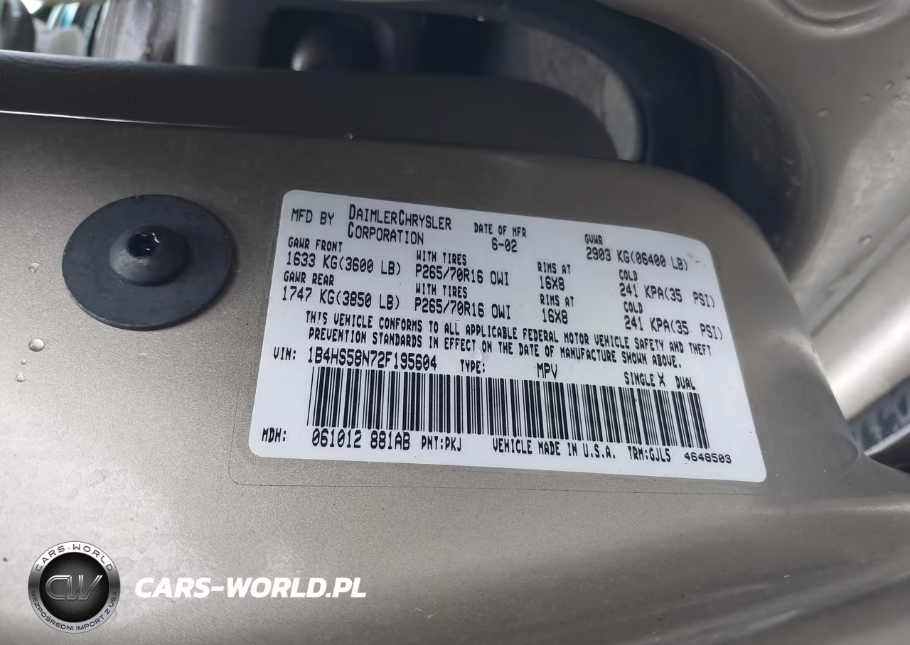 2002 Dodge Durango Slt Plus VIN:1B4HS58N72F195604 - 9