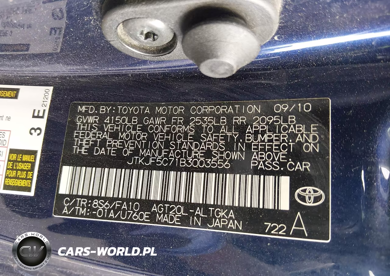 2011 Scion Tc VIN:JTKJF5C71B3003556 - 9