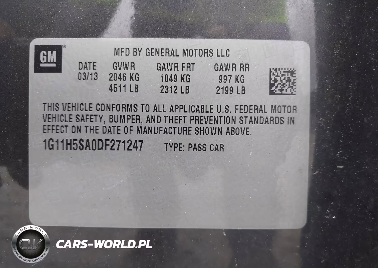 2013 Chevrolet Malibu 1Lz VIN:1G11H5SA0DF271247 - 9