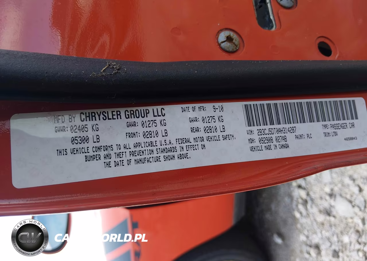 2010 Dodge Challenger R-T VIN:2B3CJ5DT0AH314287 - 9