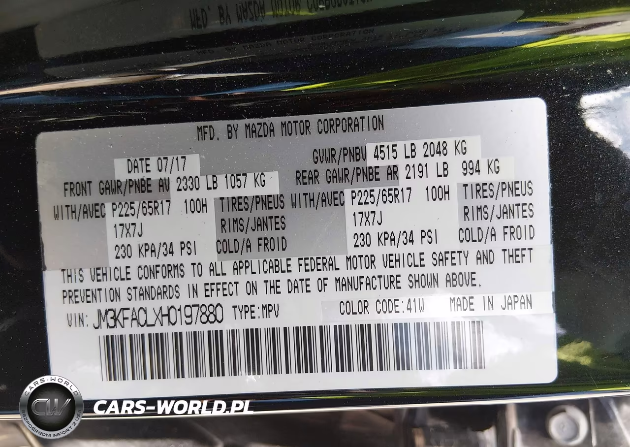 2017 Mazda Cx-5 Touring VIN:JM3KFACLXH0197880 - 9