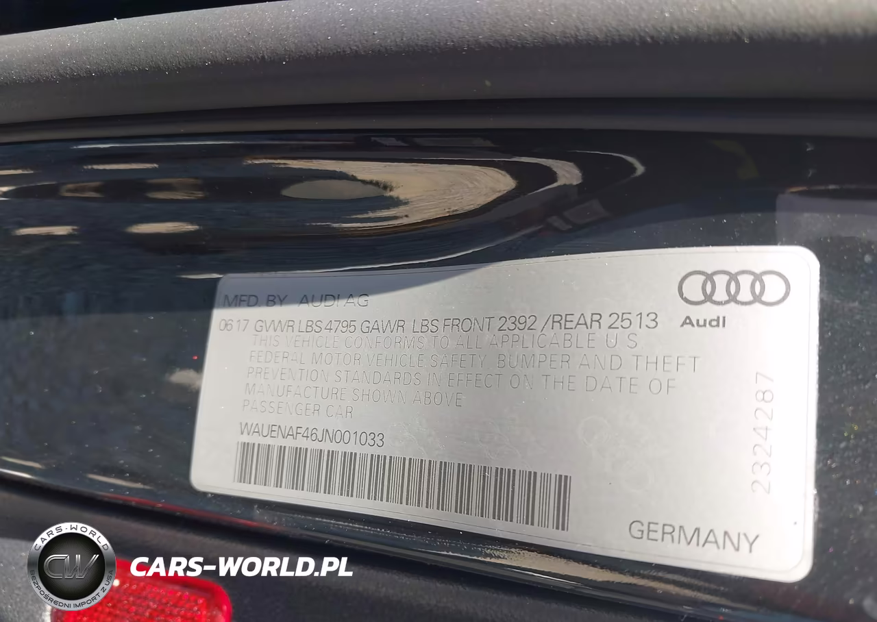 2018 Audi A4 2.0T Premium-2.0T Tech Premium VIN:WAUENAF46JN001033 - 9
