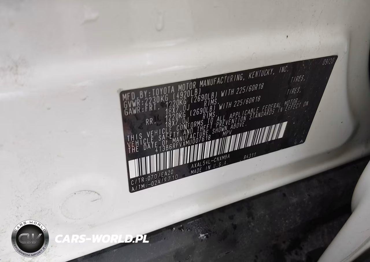 2021 Toyota Rav4 Hybrid Xle Premium VIN:4T3B6RFVXMU007618 - 9