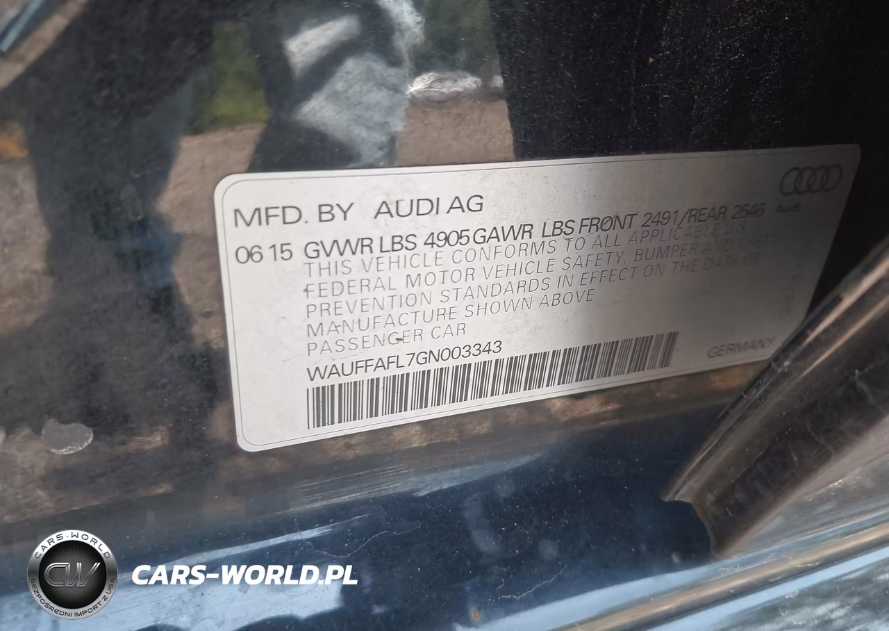 2016 Audi A4 Premium Plus VIN:WAUFFAFL7GN003343 - 9
