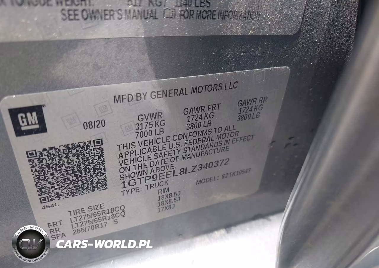2020 GMC Sierra 1500 4Wd Short Box At4 VIN:1GTP9EEL8LZ340372 - 9