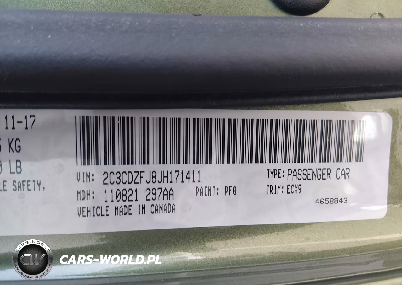 2018 Dodge Challenger R-T Scat Pack VIN:2C3CDZFJ8JH171411 - 9