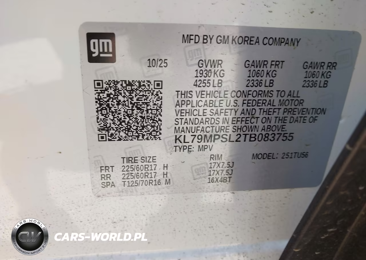 2026 Chevrolet Trailblazer Fwd Lt VIN:KL79MPSL2TB083755 - 9