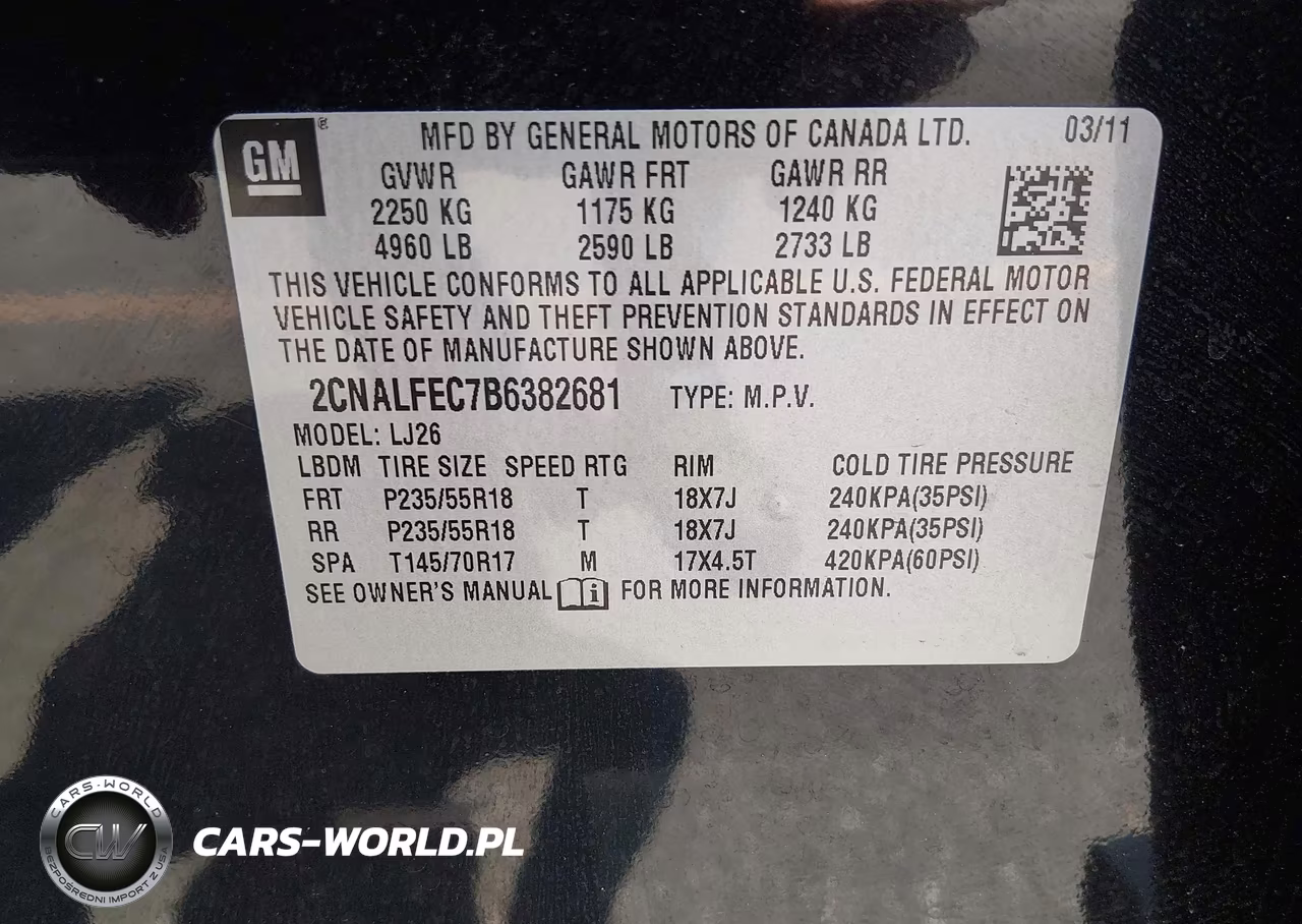 2011 Chevrolet Equinox Ltz VIN:2CNALFEC7B6382681 - 9
