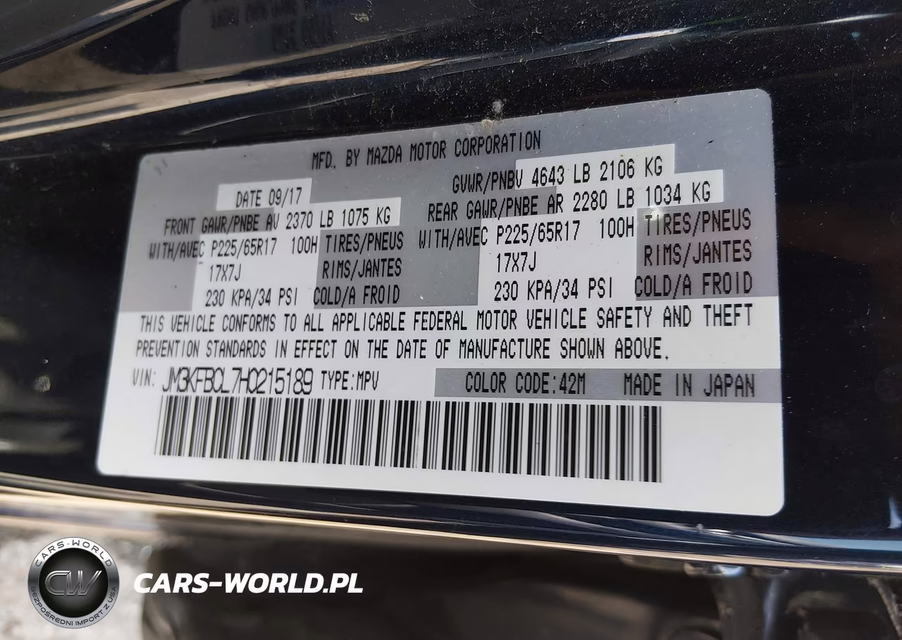 2017 Mazda Cx-5 Touring VIN:JM3KFBCL7H0215189 - 9