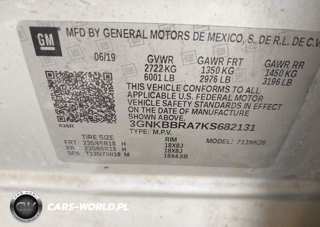 2019 Chevrolet Blazer VIN:3GNKBBRA7KS682131 - 9