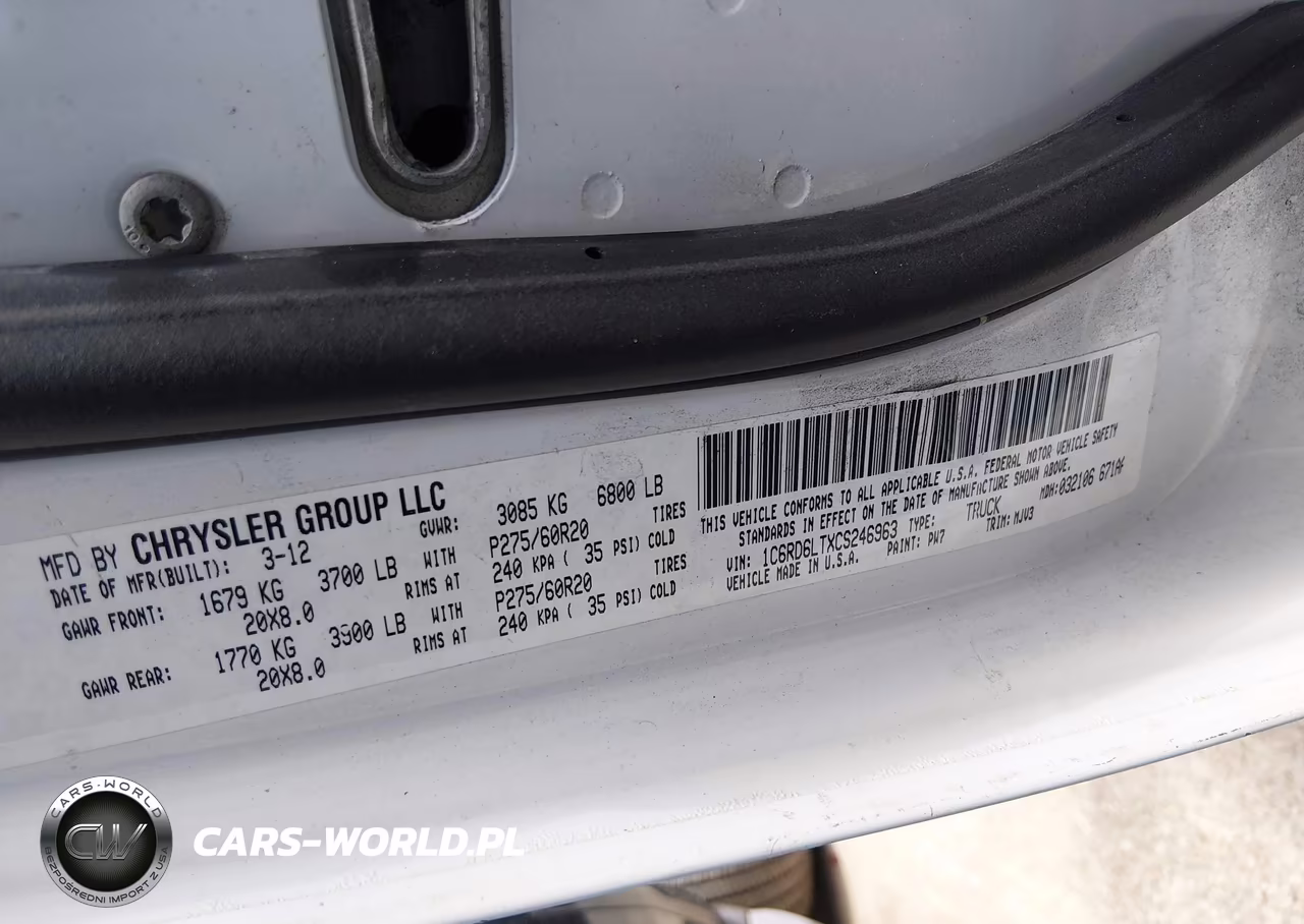 2012 Ram 1500 Lone Star VIN:1C6RD6LTXCS246963 - 9