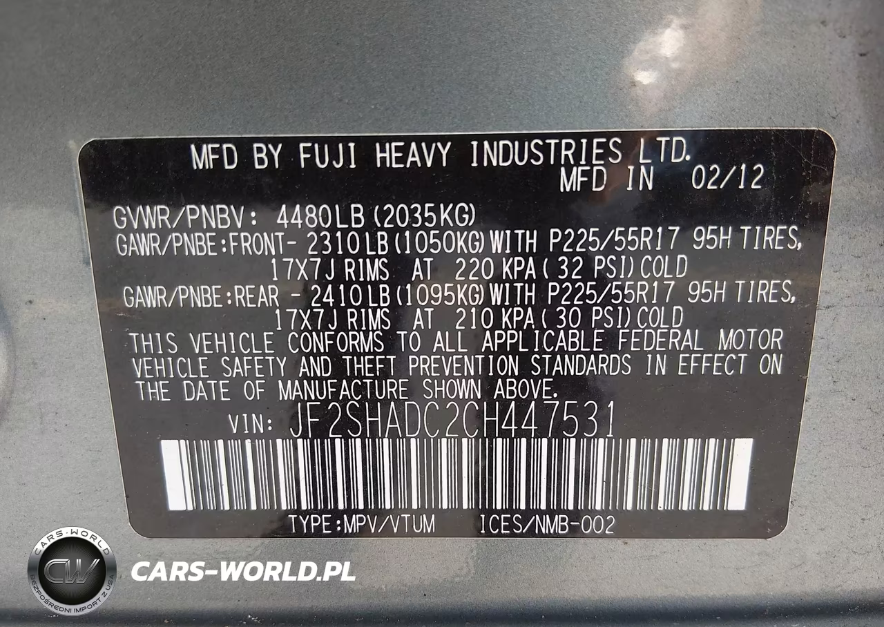 2012 Subaru Forester 2.5X Premium VIN:JF2SHADC2CH447531 - 9