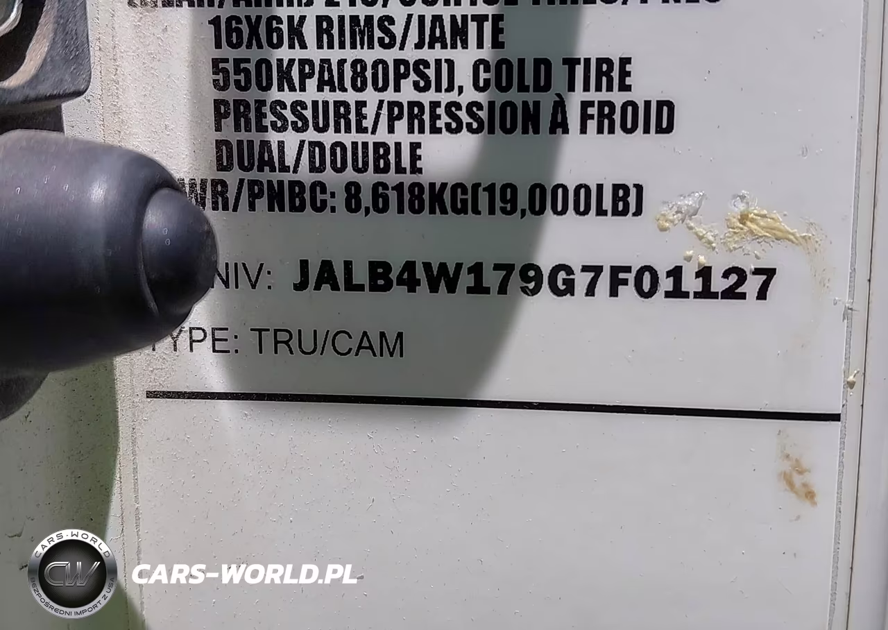 2016 Isuzu Npr Dsl Reg At VIN:JALB4W179G7F01127 - 8