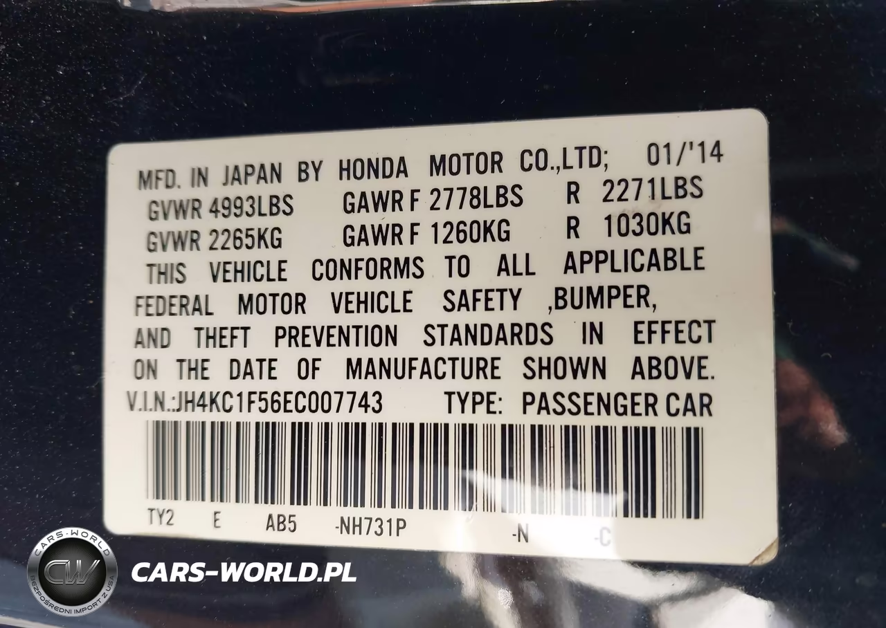2014 Acura Rlx VIN:JH4KC1F56EC007743 - 9