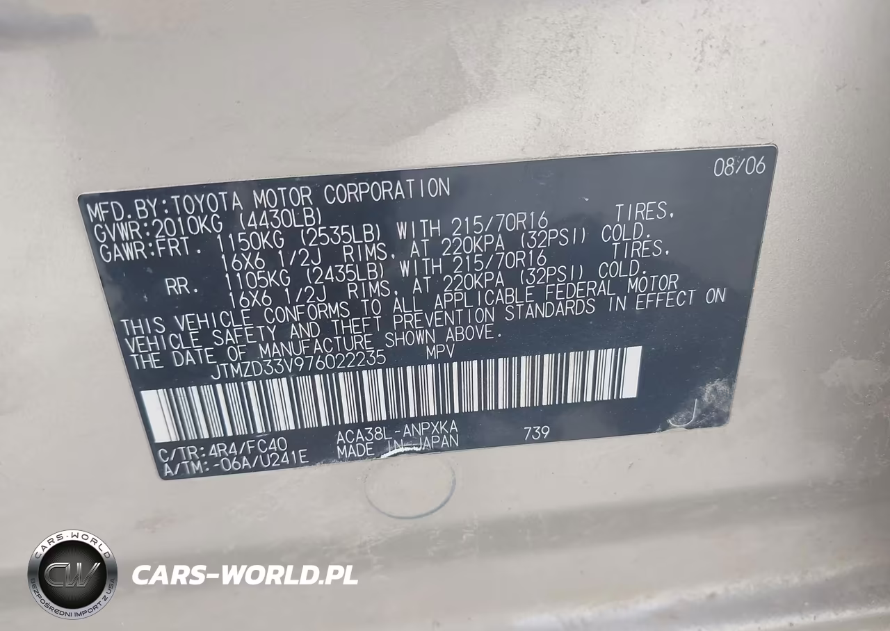 2007 Toyota Rav4 VIN:JTMZD33V976022235 - 9