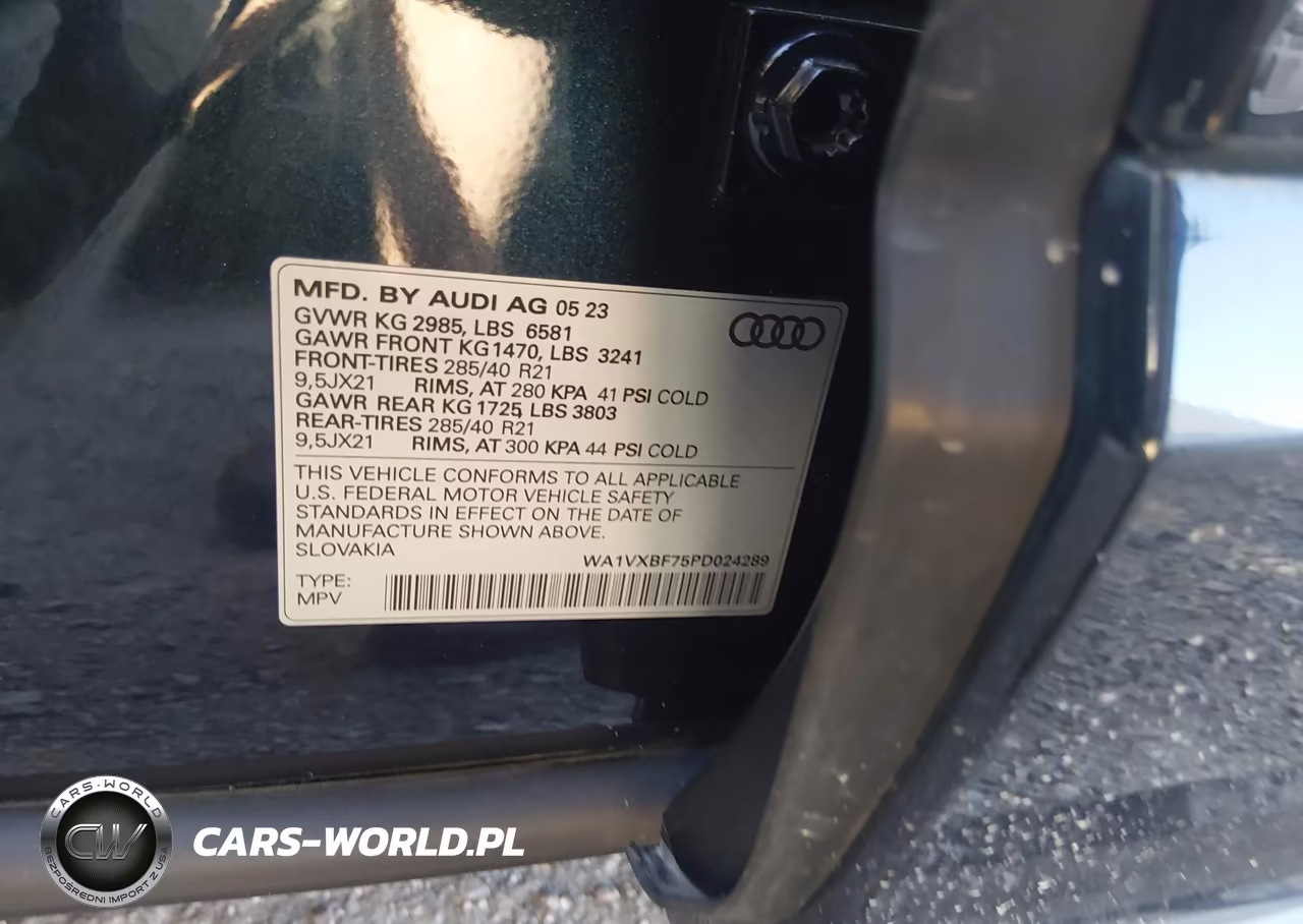 2023 Audi Q7 Prestige 55 Tfsi Quattro Tiptronic VIN:WA1VXBF75PD024289 - 9