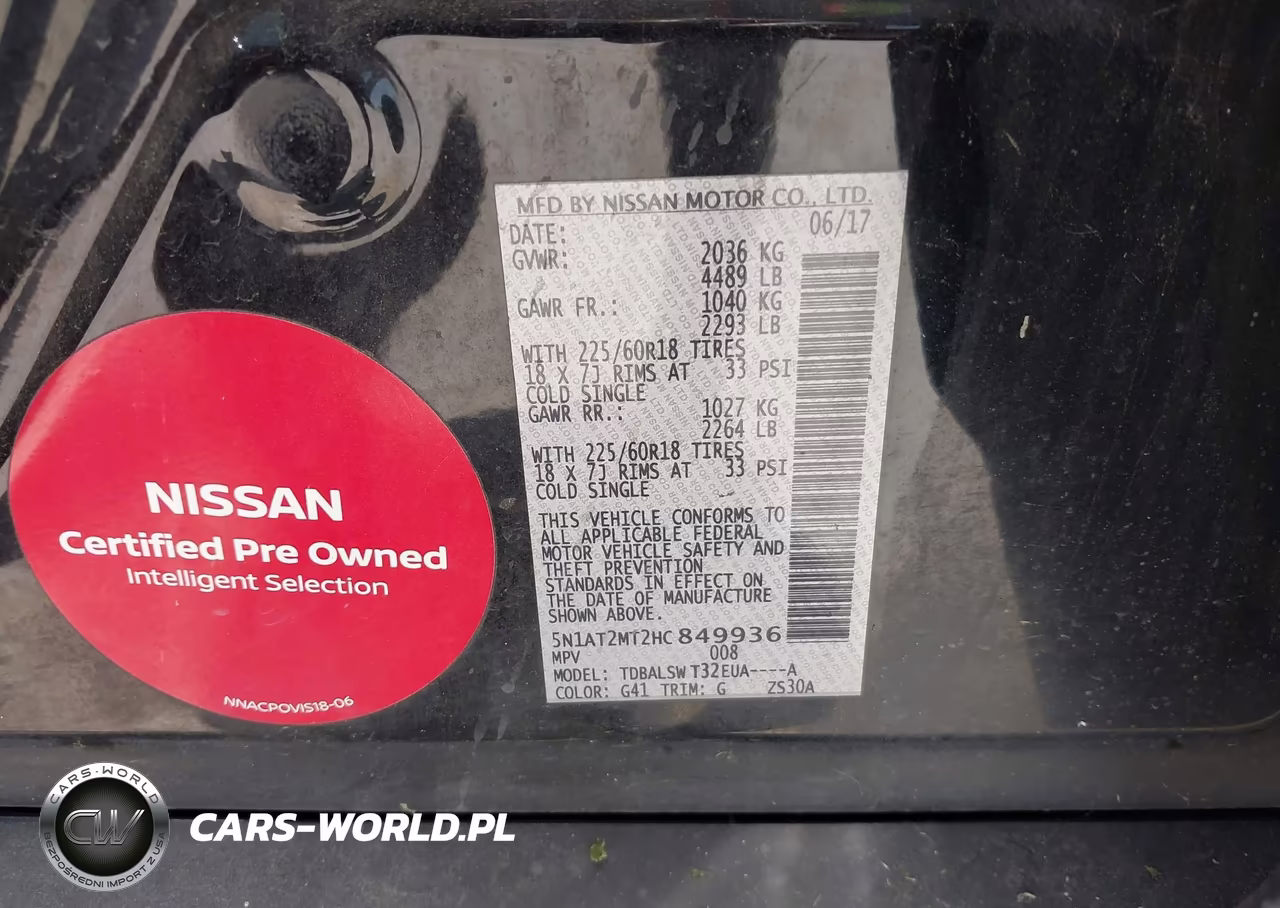 2017 Nissan Rogue Sl VIN:5N1AT2MT2HC849936 - 9