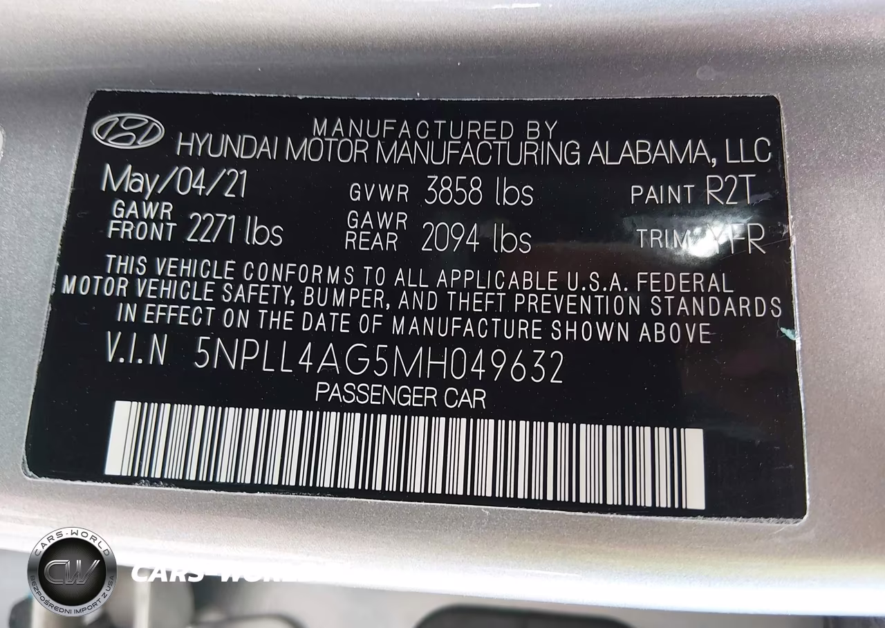 2021 Hyundai Elantra Se VIN:5NPLL4AG5MH049632 - 9