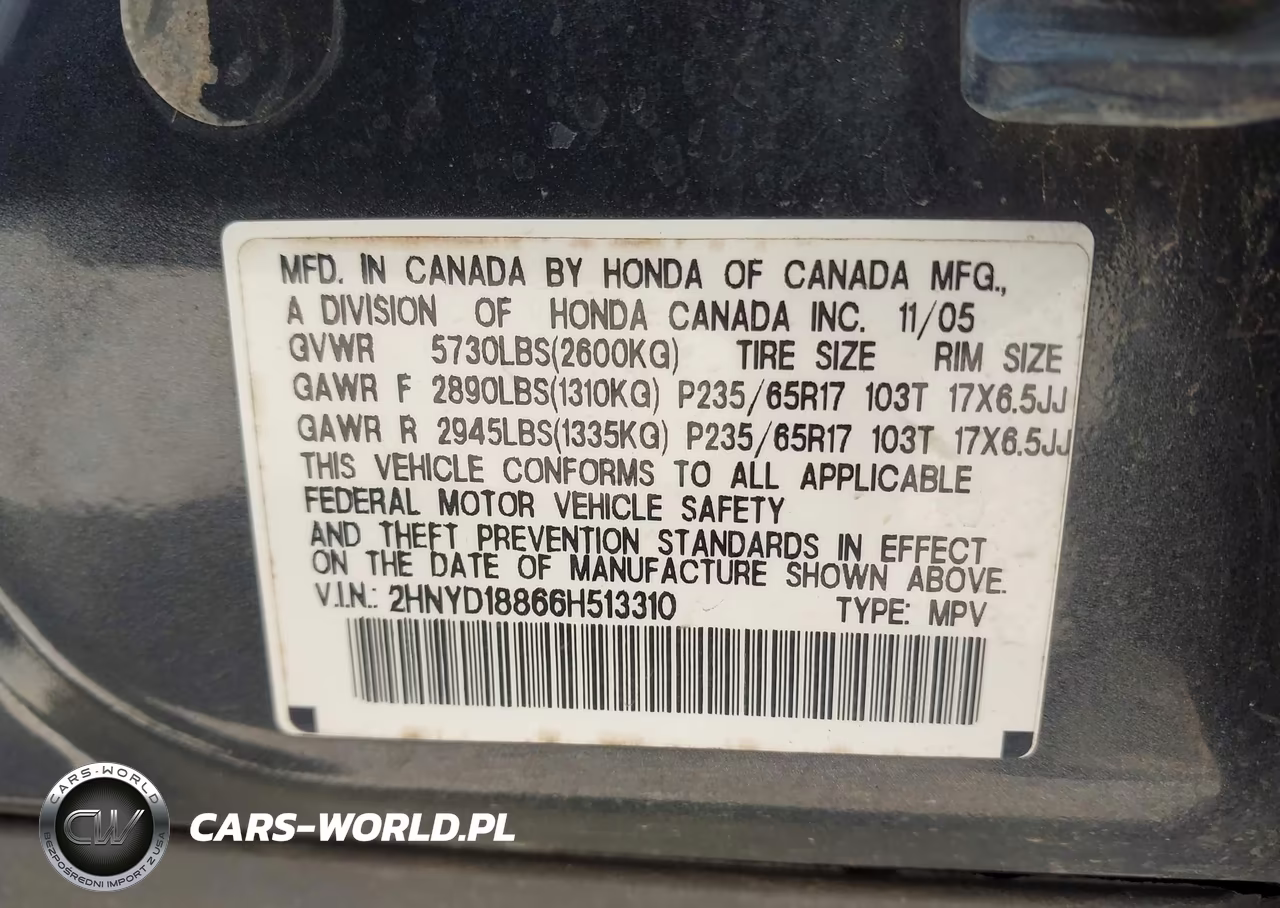 2006 Acura Mdx VIN:2HNYD18866H513310 - 9