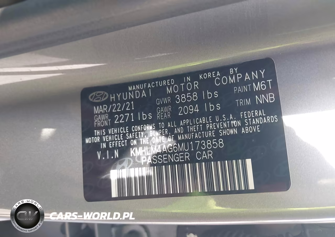 2021 Hyundai Elantra Sel VIN:KMHLM4AG6MU173858 - 9