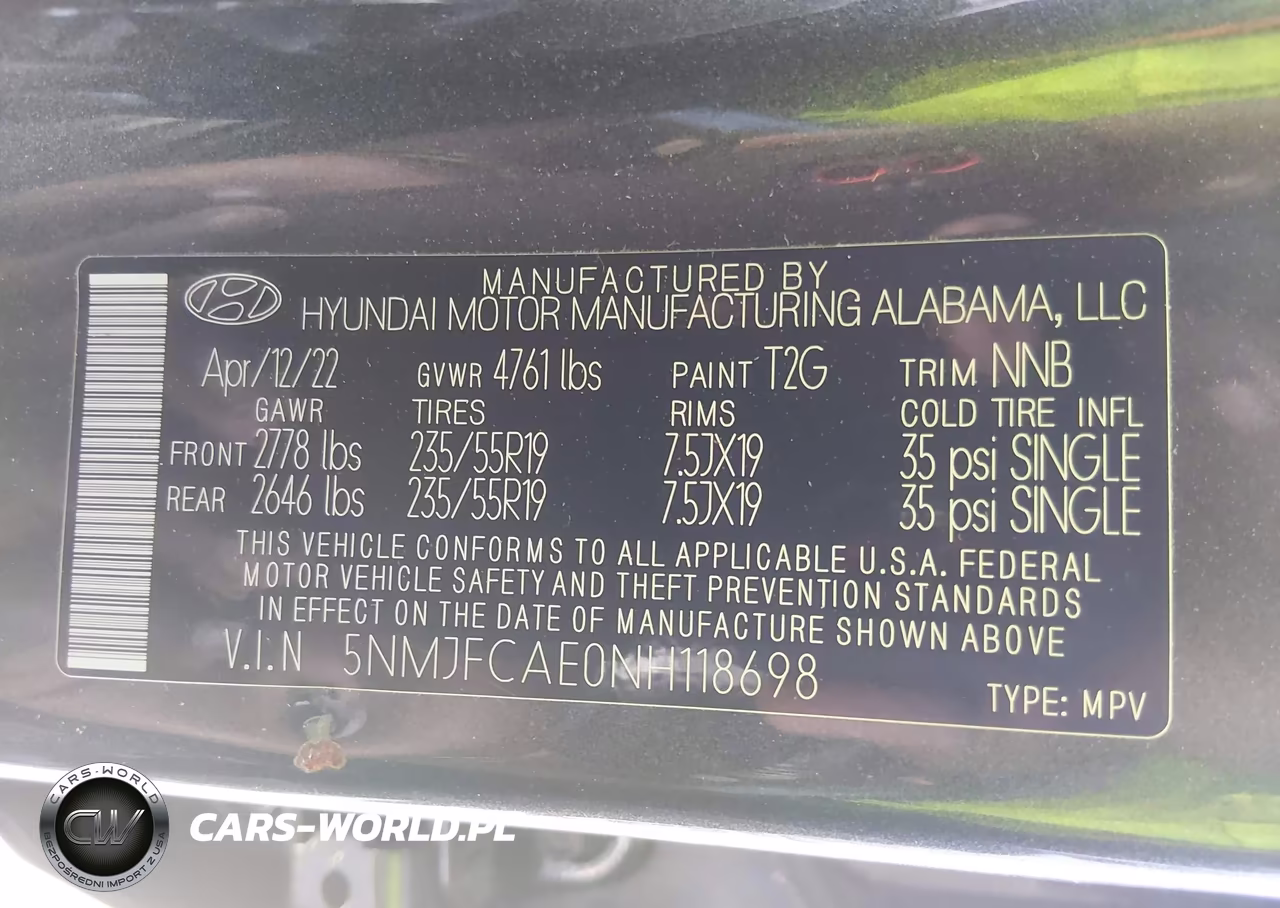 2022 Hyundai Tucson Sel VIN:5NMJFCAE0NH118698 - 9